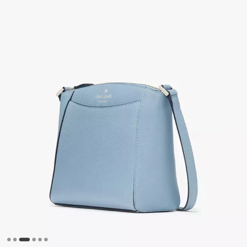 Kate Spade NWT Monica Pebbled Leather Crossbody in Frosty Sky - Picture 3 of 8